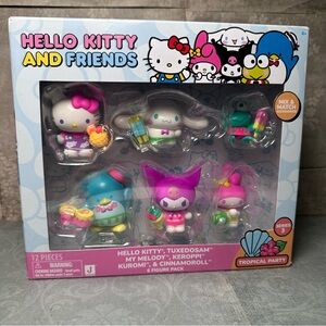 Hello Kitty and Friends | Tropical Party Figure 6 Pack | New in box